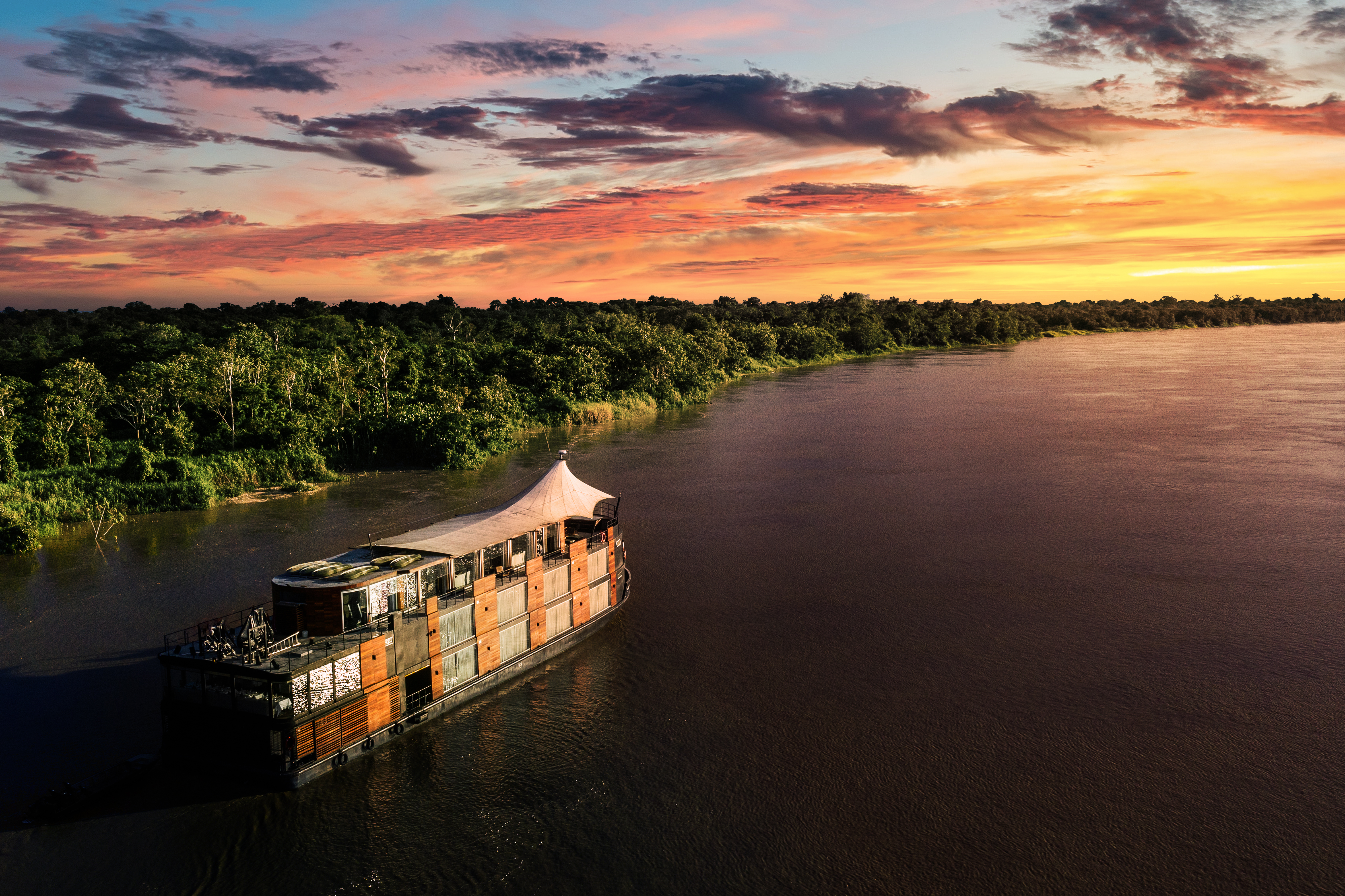 Aqua Amazon Sunset